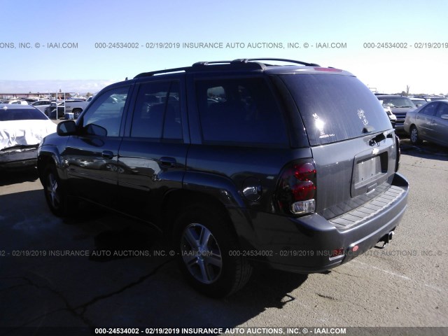 1GNDS13S272280461 - 2007 CHEVROLET TRAILBLAZER LS/LT BLACK photo 3