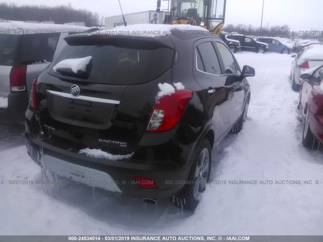 KL4CJGSB5EB563519 - 2014 BUICK ENCORE BROWN photo 4