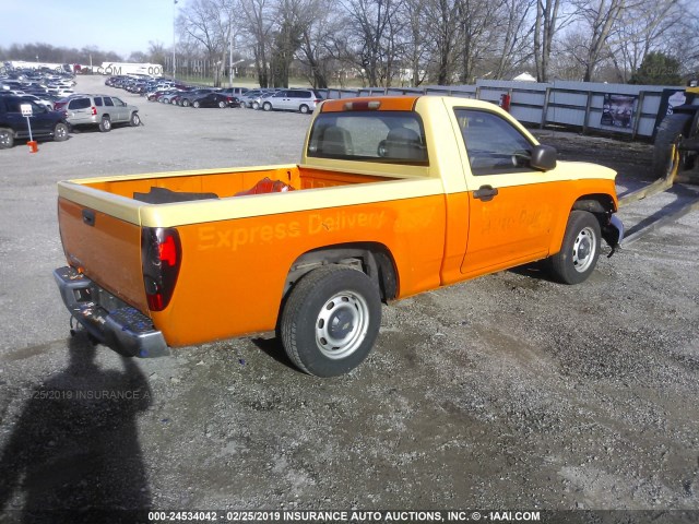 1GCCS149178136493 - 2007 CHEVROLET COLORADO ORANGE photo 4