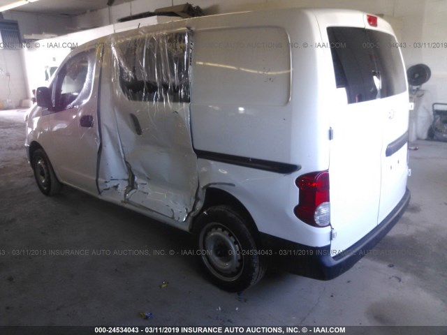 3N63M0ZN6GK692345 - 2016 CHEVROLET CITY EXPRESS LT WHITE photo 3