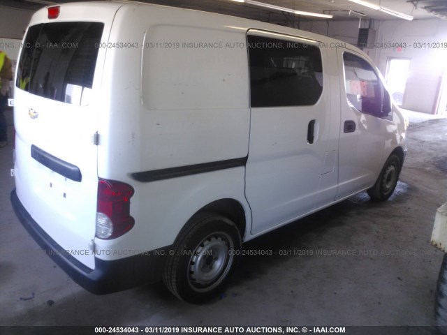 3N63M0ZN6GK692345 - 2016 CHEVROLET CITY EXPRESS LT WHITE photo 4