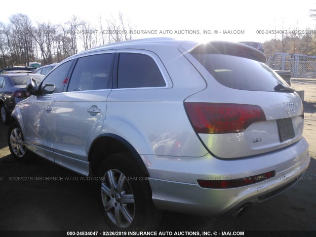 WA1WYAFE6AD006790 - 2010 AUDI Q7 PRESTIGE SILVER photo 3