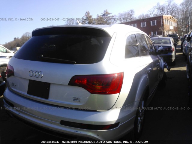 WA1WYAFE6AD006790 - 2010 AUDI Q7 PRESTIGE SILVER photo 4