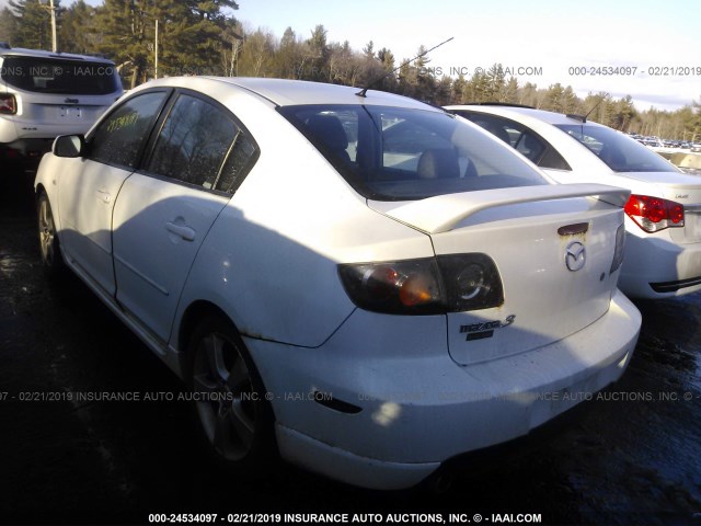 JM1BK324X61408559 - 2006 MAZDA 3 S WHITE photo 3