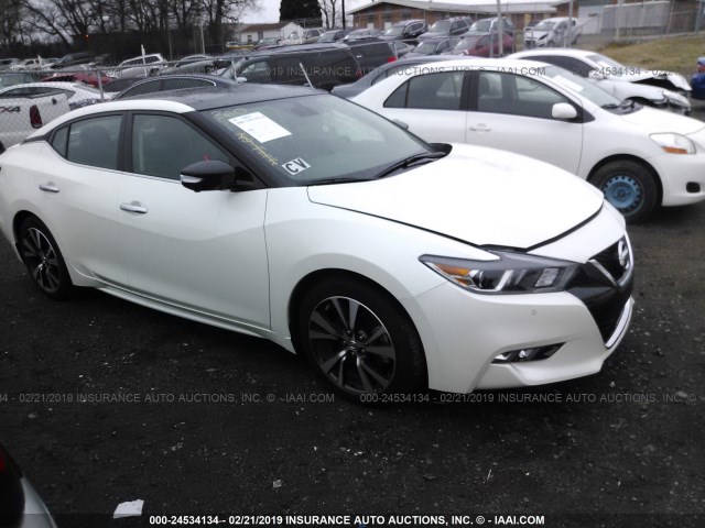 1N4AA6AP5JC360001 - 2018 NISSAN MAXIMA 3.5S/SV/SL/SR/PLAT WHITE photo 1