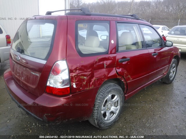 JF1SG63617H705494 - 2007 SUBARU FORESTER 2.5X/SPORTS 2.5X RED photo 6