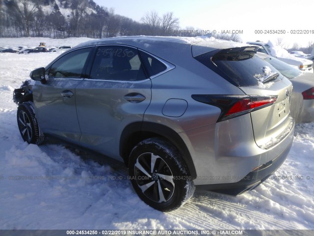 JTJBARBZ0J2159643 - 2018 LEXUS NX 300/BASE/F SPORT GRAY photo 3