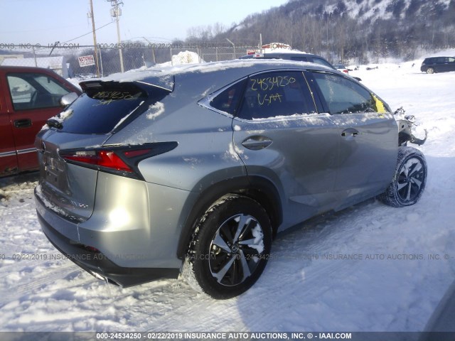 JTJBARBZ0J2159643 - 2018 LEXUS NX 300/BASE/F SPORT GRAY photo 4