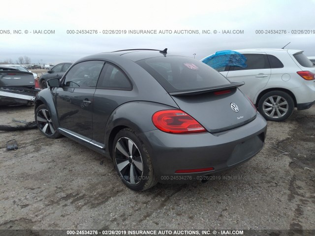 3VWV87AT5CM610040 - 2012 VOLKSWAGEN BEETLE TURBO GRAY photo 3