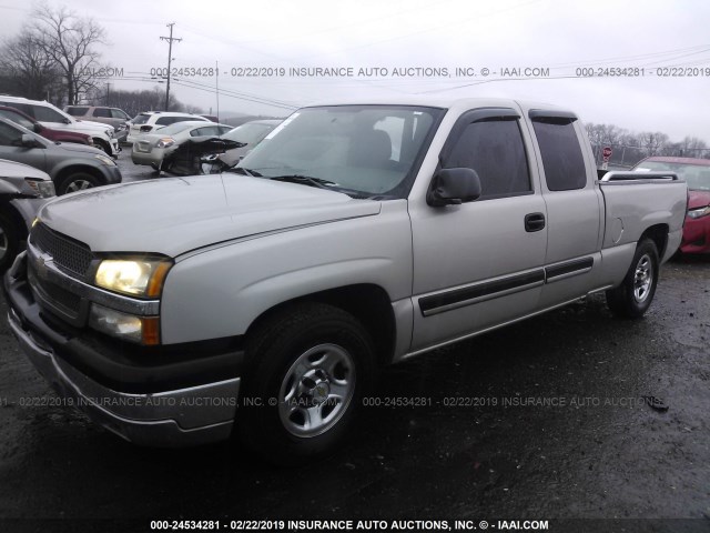 1GCEC19V74Z239578 - 2004 CHEVROLET SILVERADO C1500 GRAY photo 2