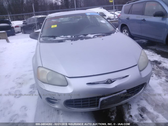 1C3EL46U71N514936 - 2001 CHRYSLER SEBRING LX SILVER photo 6