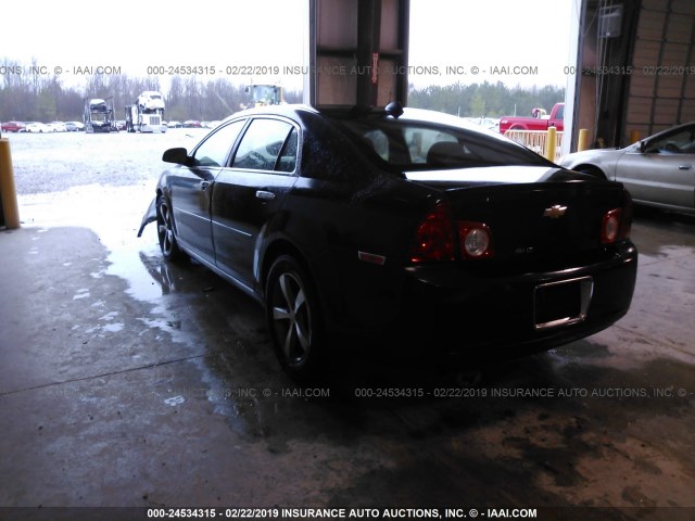 1G1ZC5E08CF100720 - 2012 CHEVROLET MALIBU 1LT შავი ფოტო 3