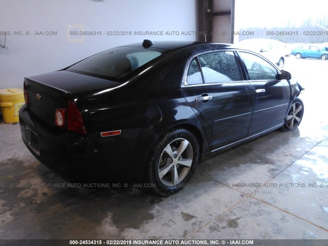 1G1ZC5E08CF100720 - 2012 CHEVROLET MALIBU 1LT შავი ფოტო 4