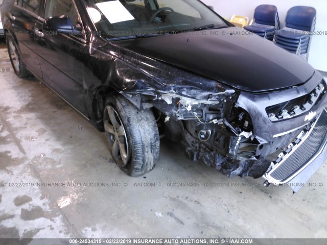 1G1ZC5E08CF100720 - 2012 CHEVROLET MALIBU 1LT შავი ფოტო 6