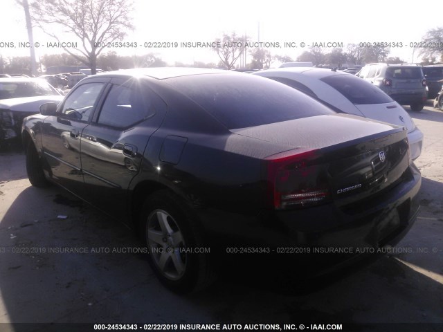 2B3KA43G86H305418 - 2006 DODGE CHARGER SE/SXT BLACK photo 3