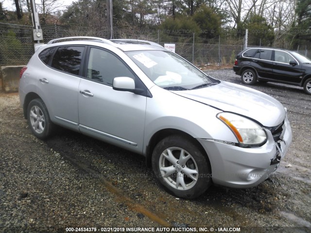 JN8AS5MT1BW563563 - 2011 NISSAN ROGUE S/SV/KROM SILVER photo 1