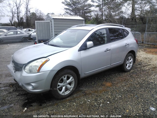 JN8AS5MT1BW563563 - 2011 NISSAN ROGUE S/SV/KROM SILVER photo 2