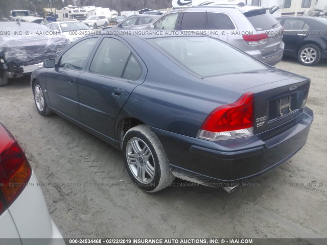YV1RS592662552788 - 2006 VOLVO S60 2.5T BLUE photo 3