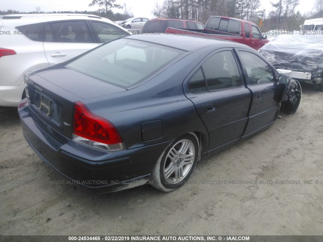 YV1RS592662552788 - 2006 VOLVO S60 2.5T BLUE photo 4