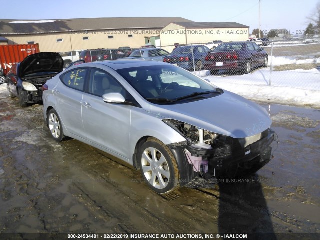 5NPDH4AE9DH241219 - 2013 HYUNDAI ELANTRA GLS/LIMITED SILVER photo 1