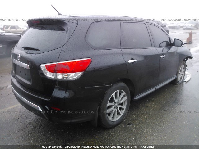 5N1AR2MN1EC717567 - 2014 NISSAN PATHFINDER S/SV/SL/PLATINUM BLACK photo 4