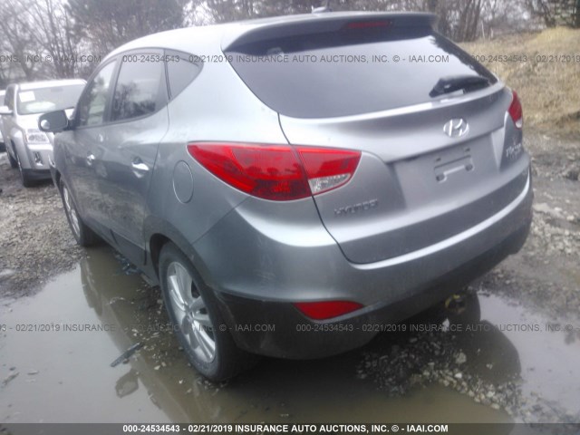 KM8JU3ACXBU314605 - 2011 HYUNDAI TUCSON GLS/LIMITED 银色 照片 3