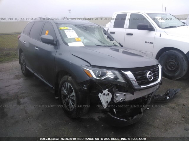 5N1DR2MN3HC610103 - 2017 NISSAN PATHFINDER S/SV/SL/PLATINUM GRAY photo 1