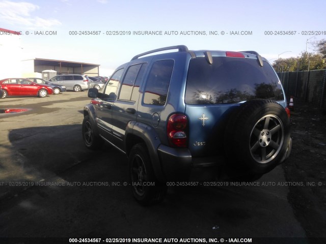 1J4GK48K33W712469 - 2003 JEEP LIBERTY SPORT/FREEDOM BLUE photo 3