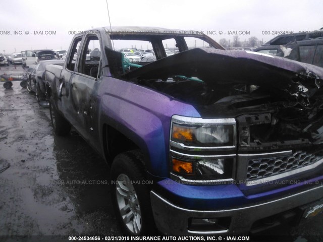 1GCVKREC4EZ415901 - 2014 CHEVROLET SILVERADO K1500 LT PURPLE photo 1