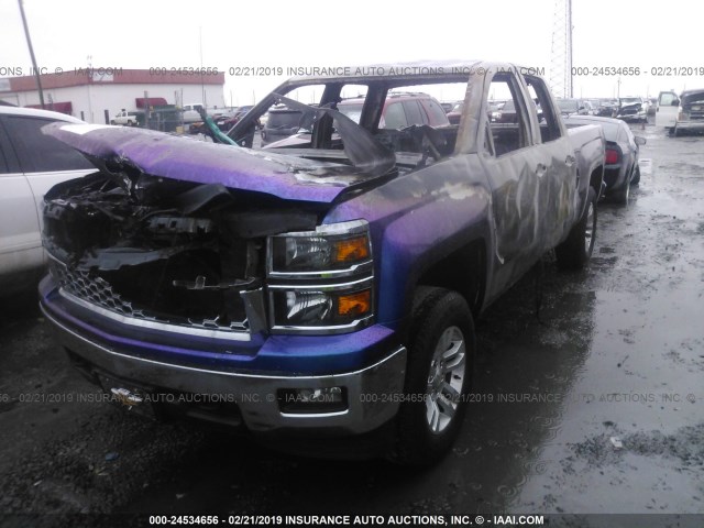 1GCVKREC4EZ415901 - 2014 CHEVROLET SILVERADO K1500 LT PURPLE photo 2