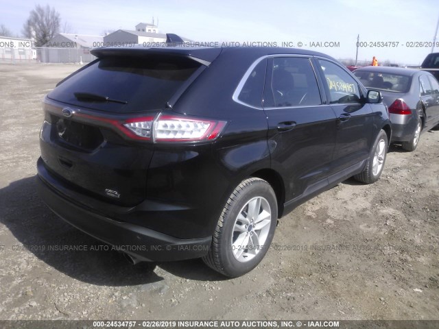 2FMPK4J9XHBB28197 - 2017 FORD EDGE SEL BLACK photo 4