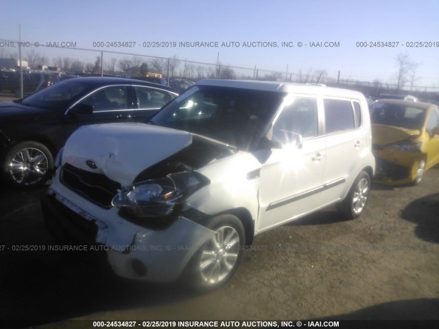 KNDJT2A60D7589042 - 2013 KIA SOUL +/!/SPORT WHITE photo 2