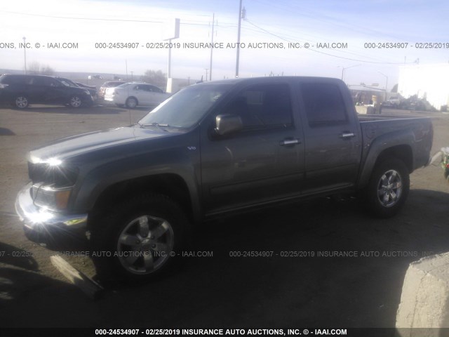 1GCJSDDP0A8149184 - 2010 CHEVROLET COLORADO LT GRAY photo 2