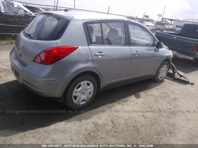 3N1BC1CP0AL418175 - 2010 NISSAN VERSA S/SL GRAY photo 4