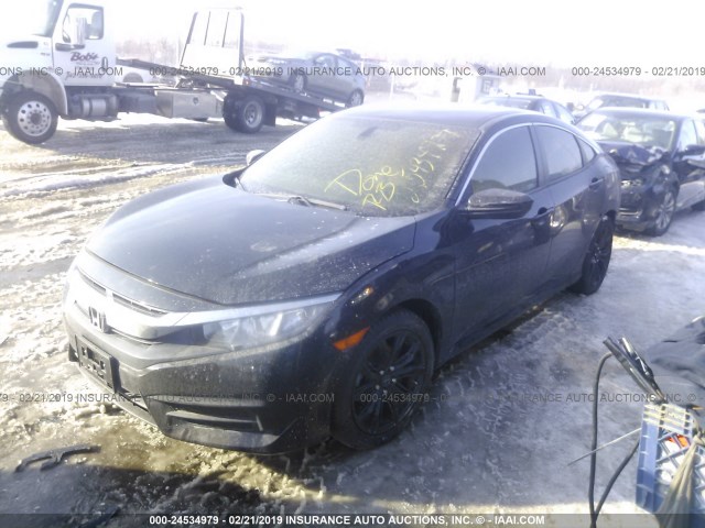 19XFC2F58JE038469 - 2018 HONDA CIVIC LX BLACK photo 2