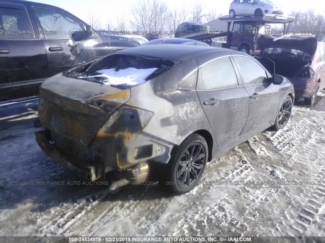 19XFC2F58JE038469 - 2018 HONDA CIVIC LX BLACK photo 4