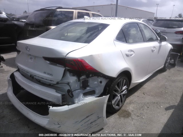 JTHBA1D23J5082977 - 2018 LEXUS IS 300 WHITE photo 4