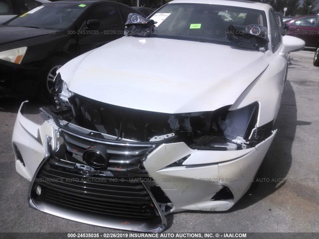 JTHBA1D23J5082977 - 2018 LEXUS IS 300 WHITE photo 6