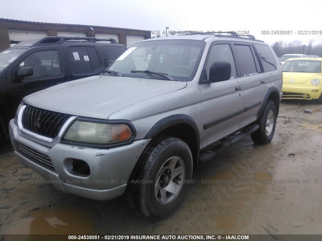 JA4LS31H1YP006383 - 2000 MITSUBISHI MONTERO SPORT LS/SPORT XLS GRAY photo 2