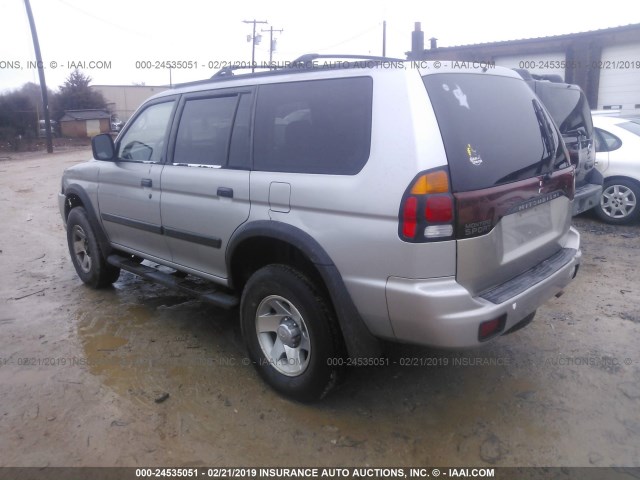 JA4LS31H1YP006383 - 2000 MITSUBISHI MONTERO SPORT LS/SPORT XLS GRAY photo 3