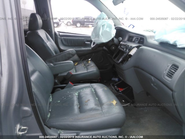 2HKRL18942H500269 - 2002 HONDA ODYSSEY EXL GRAY photo 5