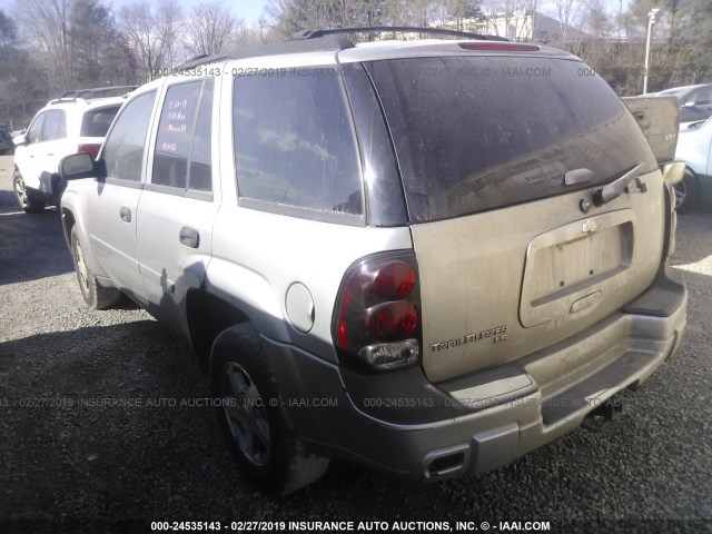 1GNDT13S072218585 - 2007 CHEVROLET TRAILBLAZER LS/LT SILVER photo 3