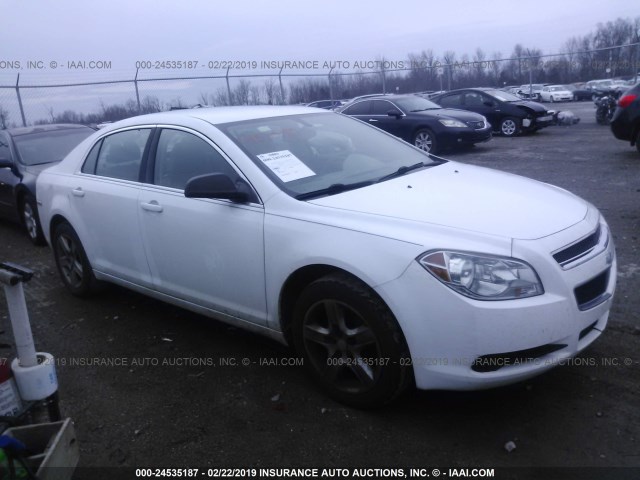1G1ZB5E19BF336769 - 2011 CHEVROLET MALIBU LS WHITE photo 1