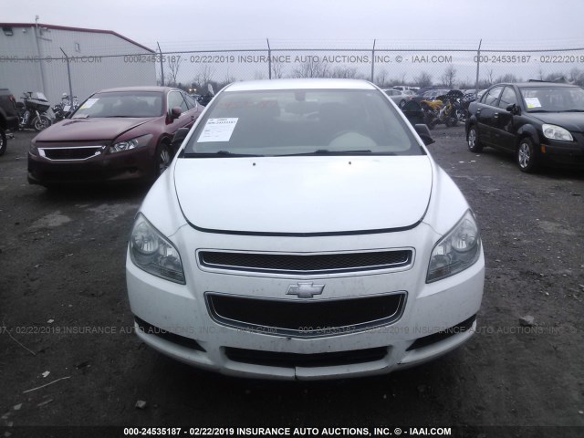 1G1ZB5E19BF336769 - 2011 CHEVROLET MALIBU LS WHITE photo 6