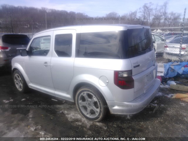 5J6YH18927L002002 - 2007 HONDA ELEMENT SC SILVER photo 3