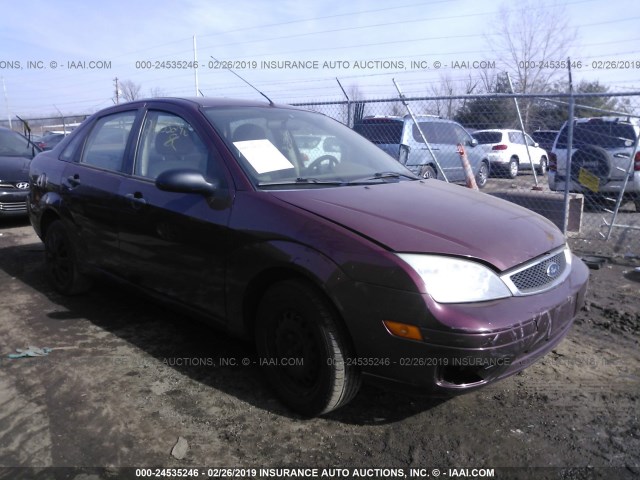 1FAFP34N67W101313 - 2007 FORD FOCUS ZX4/S/SE/SES RED photo 1