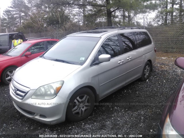 5FNRL38796B462908 - 2006 HONDA ODYSSEY EXL SILVER photo 2