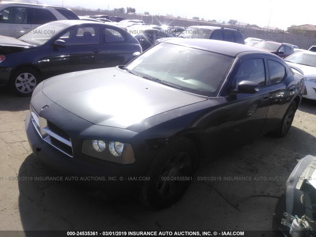 2B3KA43G37H667352 - 2007 DODGE CHARGER SE/SXT BLACK photo 2