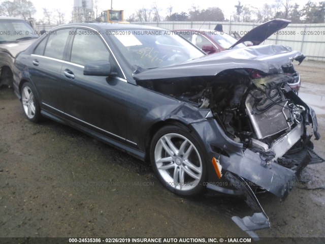 WDDGF4HB9DR267865 - 2013 MERCEDES-BENZ C 250 GRAY photo 1