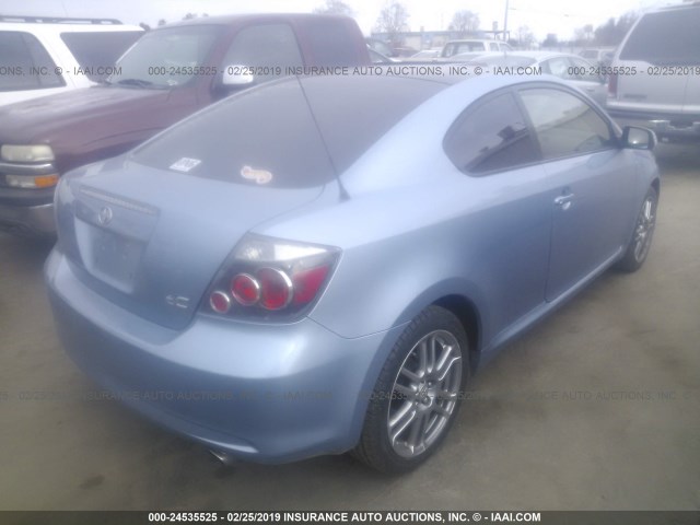 JTKDE167690277674 - 2009 TOYOTA SCION TC BLUE photo 4